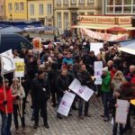 Schon Mitte Februar streikten Lehrer beim Besuch der Bildungsministerin Heiligenstadt in Osnabrück © osradio 104,8 e.V.
